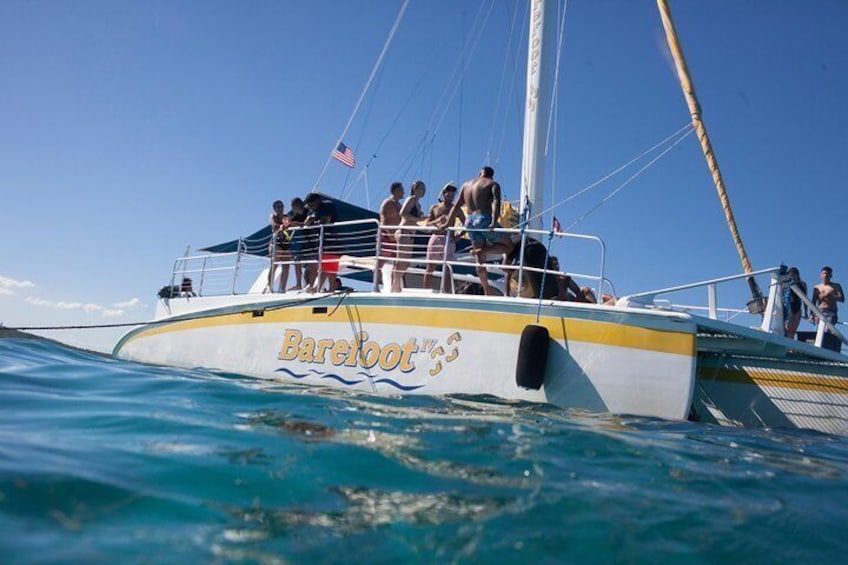 Travelers soak up the sun on deck just off the coast of Fajardo, Puerto Rico. 4