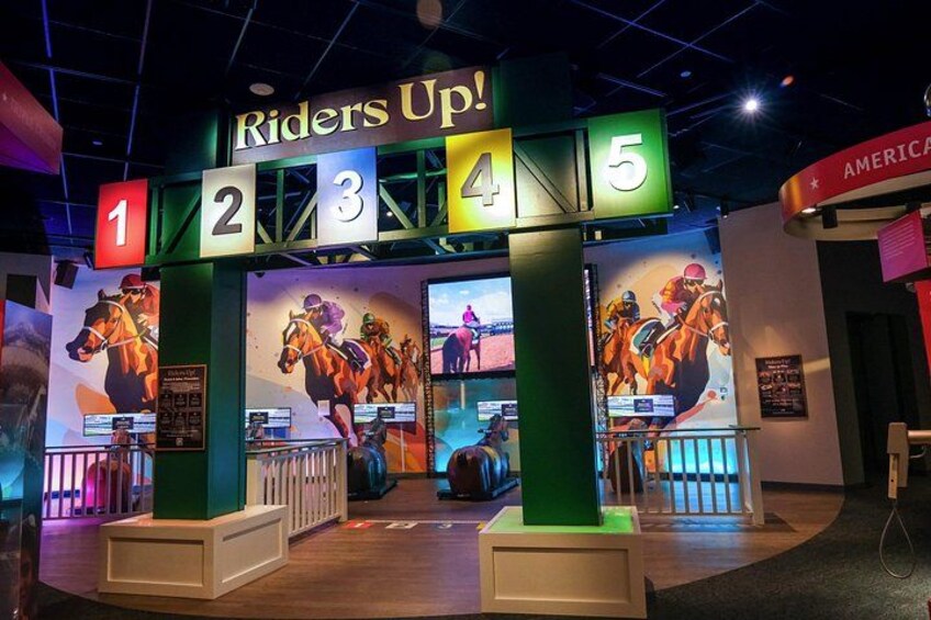 Riders Up! Race like a jockey. 2