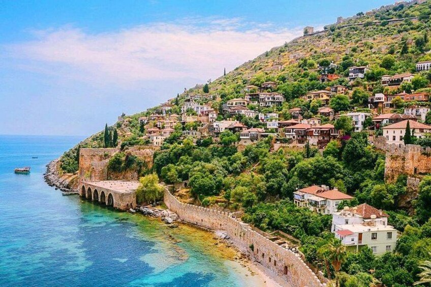 Alanya Catamaran Boat Tour with Sunbathing Swimming & Snorkelling 1