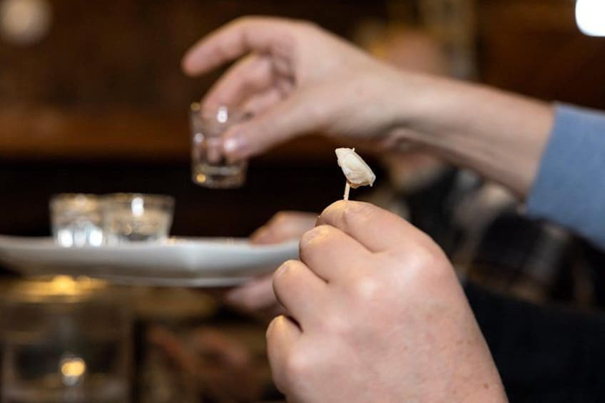 If you dare, try yourself on a tradition - Brennivin Snaps and Fermented Shark. 2