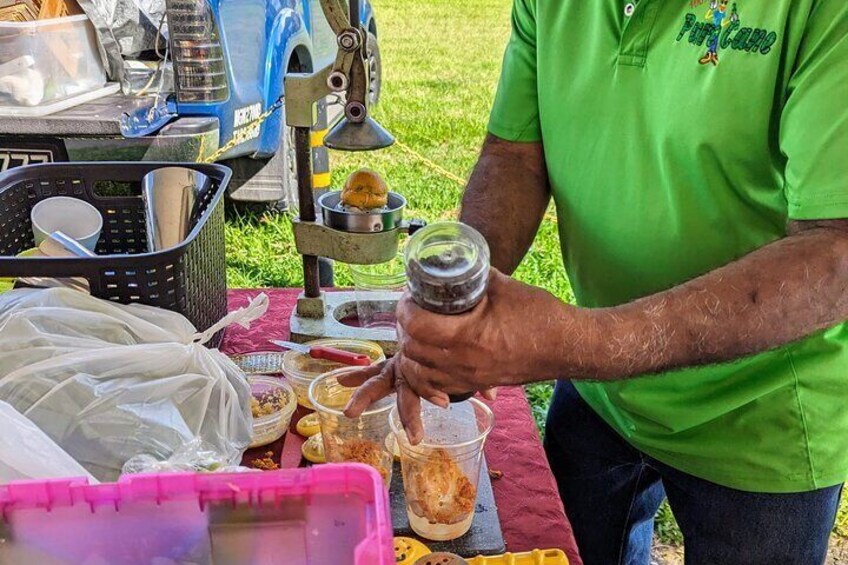 Using fresh sugar cane juice as a sweetener