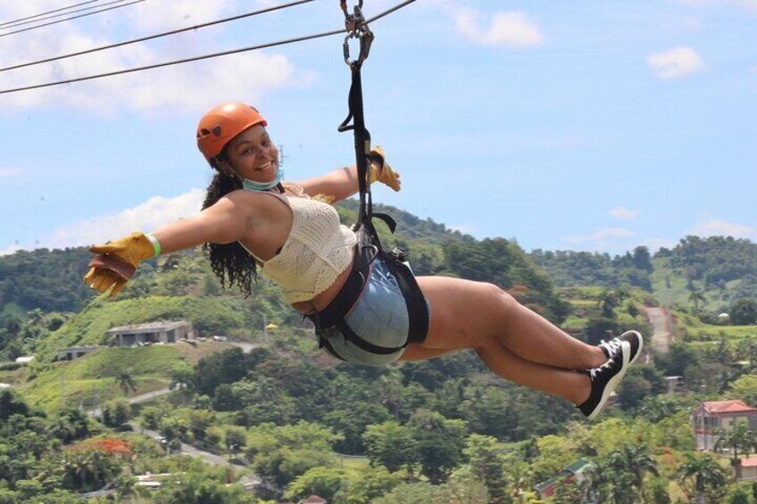 Rainforest Zipline in the El Yunque Foothills 