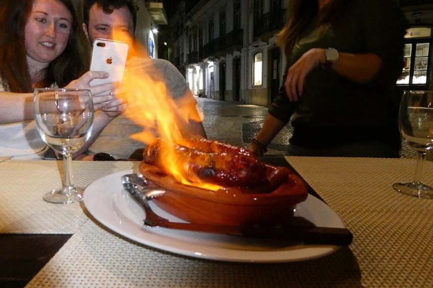 The infamous flaming Chorizo :) 1