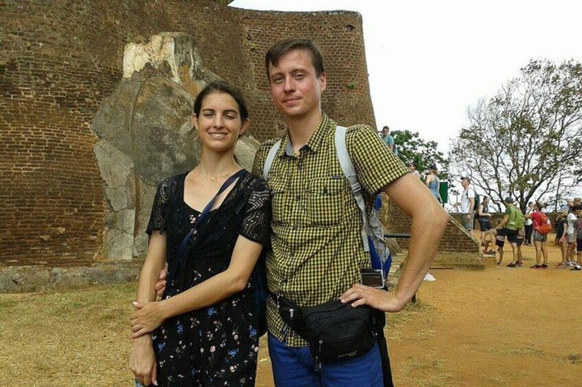 During the Sigiriya rock climb 2
