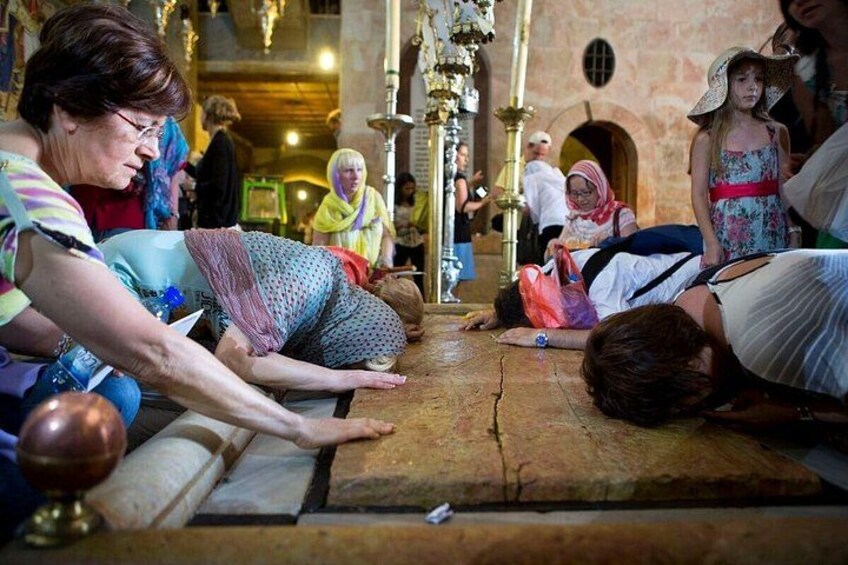 People praying in a church. 1