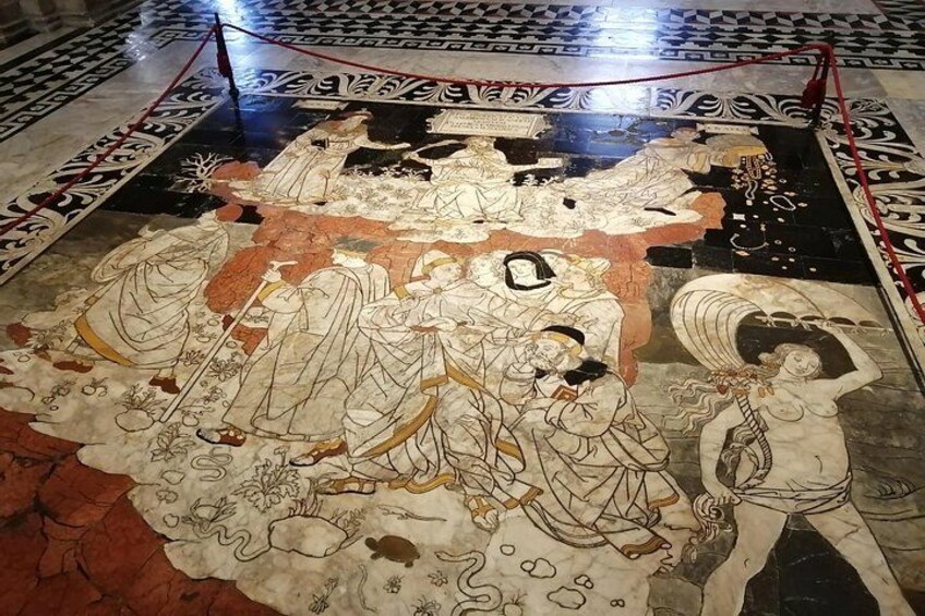 marble floors within the Duomo 3