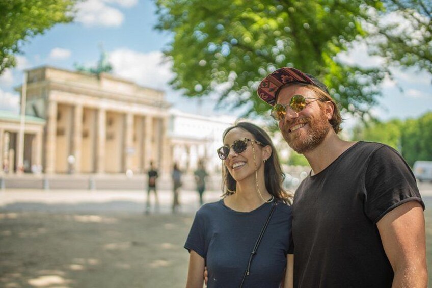 Berlin visitors at the Brandenburg Gate 3