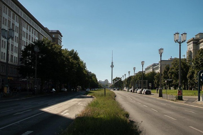 The TV tower looking down Karl Marx Allee 3