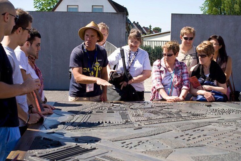 Guide and Group at Sachsenhausen Camp Model 3