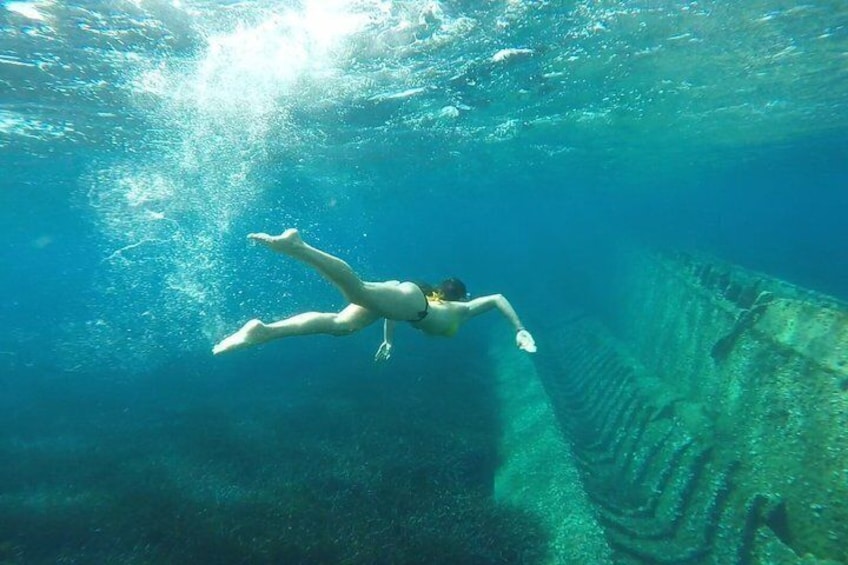 Zadar to Sakarun Beach Tour, Shipwreck Dive & Tunnel - 4,5hr 2
