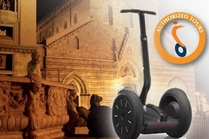 Un Segway frente a un edificio histórico con intrincados grabados. 1