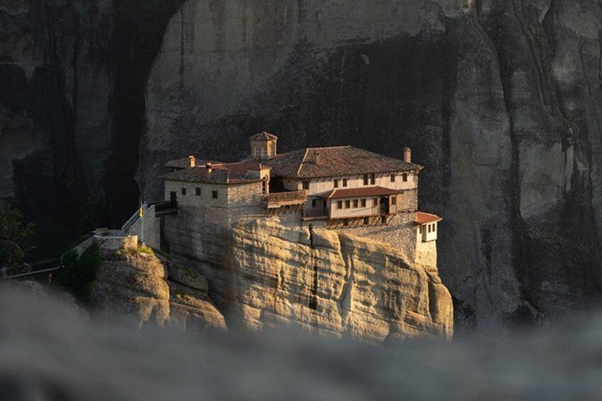 A building perched on a cliff. 5