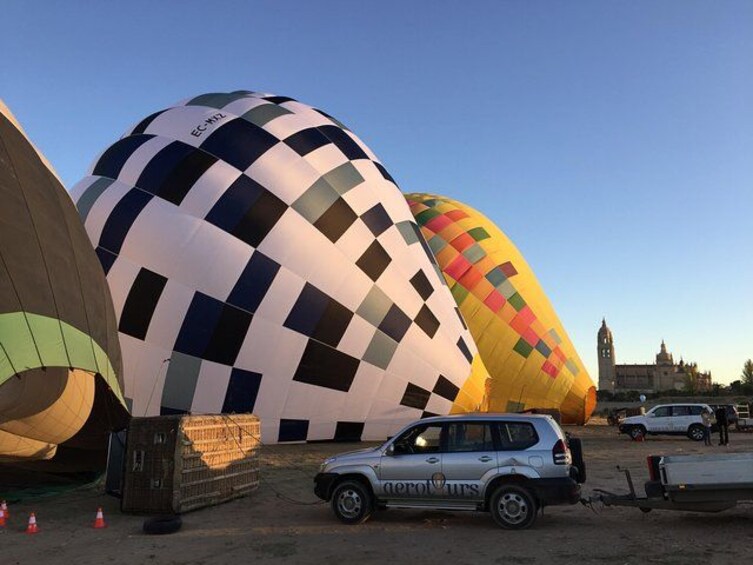Balloons getting ready to launch 3