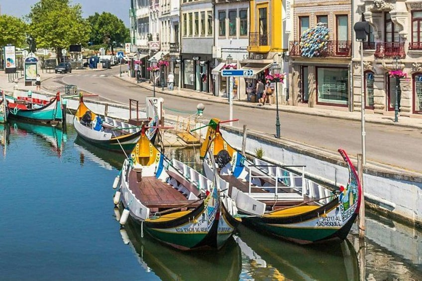 Un puerto deportivo con coloridas embarcaciones amarradas a lo largo de la costa. 3