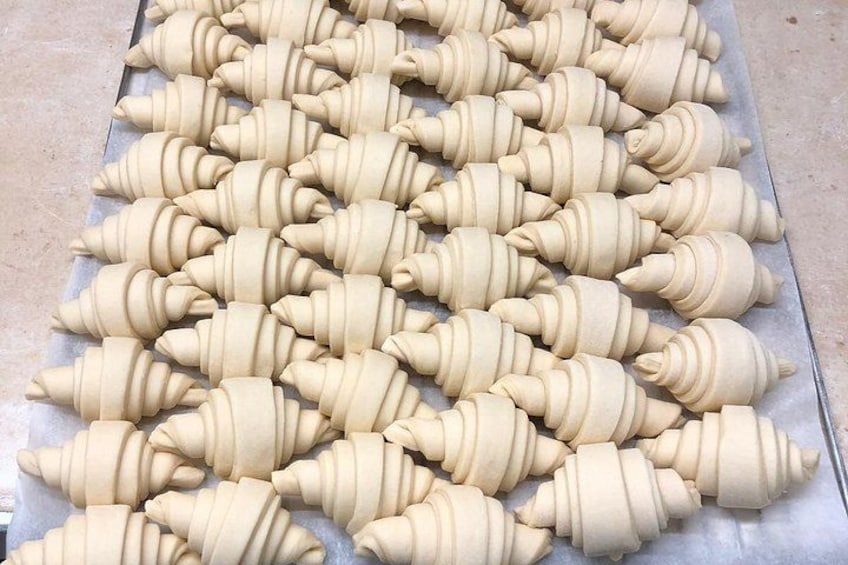 Croissants in the making! Learn how to make the dough and roll these delicious iconic French treats! 1