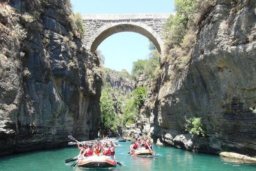 Rafting Adventure at Koprucay Canyon from Side