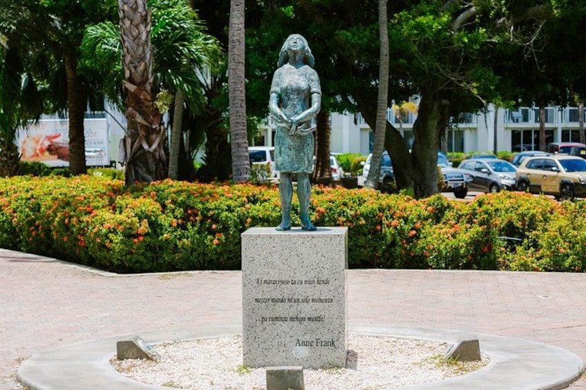 Sculpture of holocaust victim Anne Frank 3