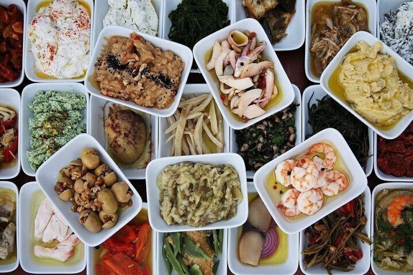 We love our meze, appetizers in Turkey. 2