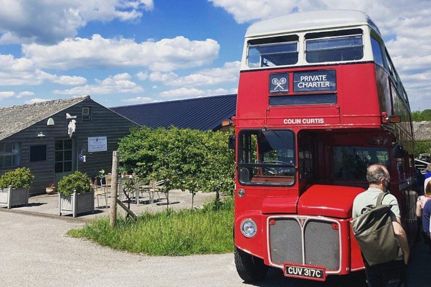Sussex Vineyard & Winery Bus Tour on Iconic Vintage London Bus 2