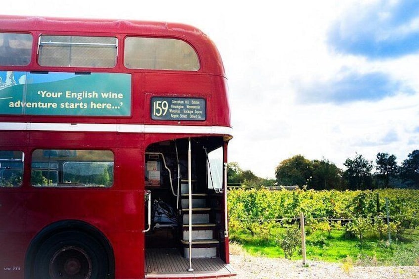 Sussex Vineyard & Winery Bus Tour on Iconic Vintage London Bus 2