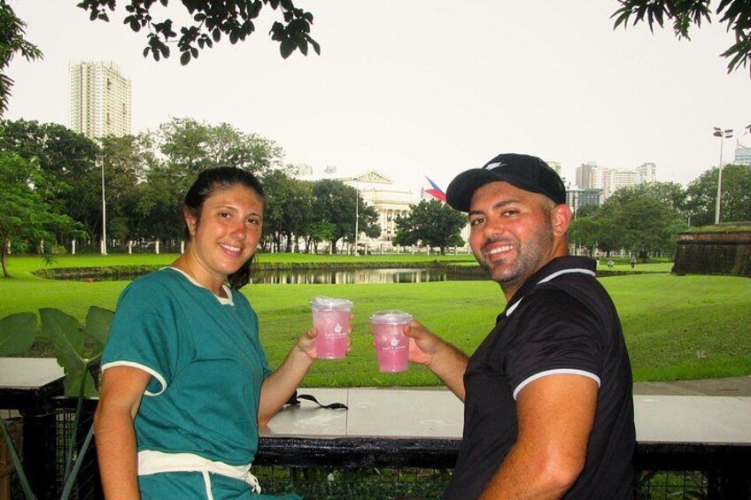 Refueling with a view of the walls. Nothing beats a refreshing drink mid-tour." 4