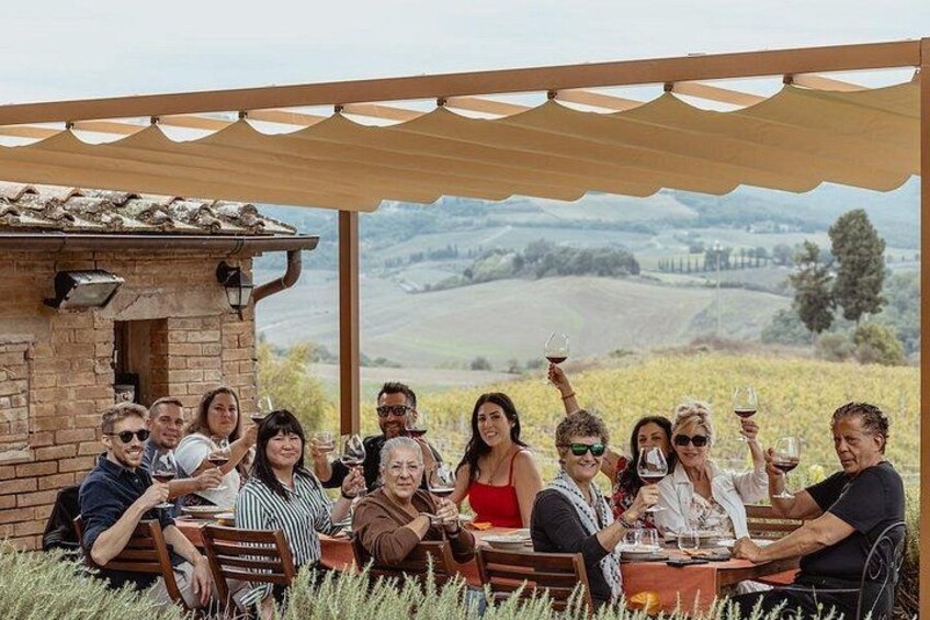Lunch with a view at the Coooking Class near Siena 2