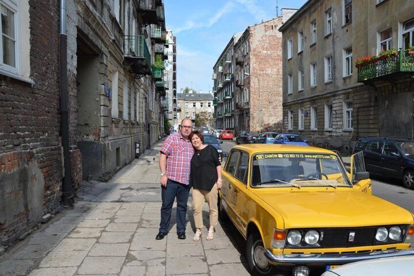 Private Jewish Heritage Tour of Warsaw by Retro Fiat