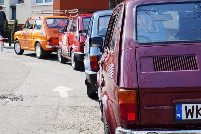 Colorful line of our Fiats 2