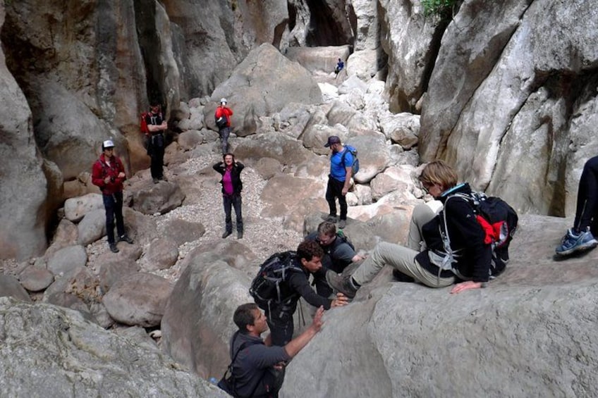 Hiking in Torrent de Pareis 1