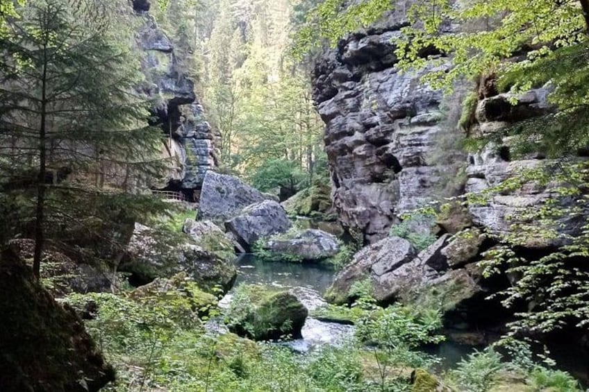 Spectacular view of river Kamenice 2