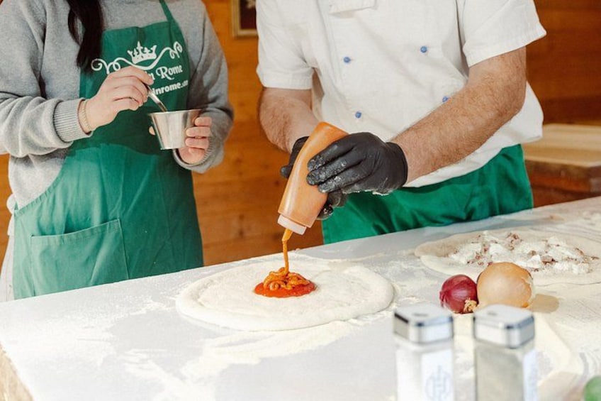 Rome Cooking Class: Make Pizza and Pasta with Wine & Dessert 2