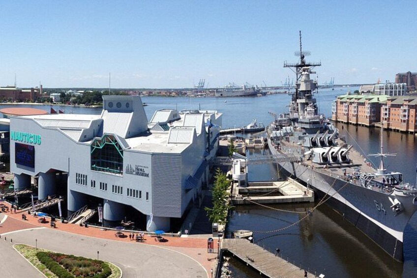 Battleship Wisconsin and Nauticus 3