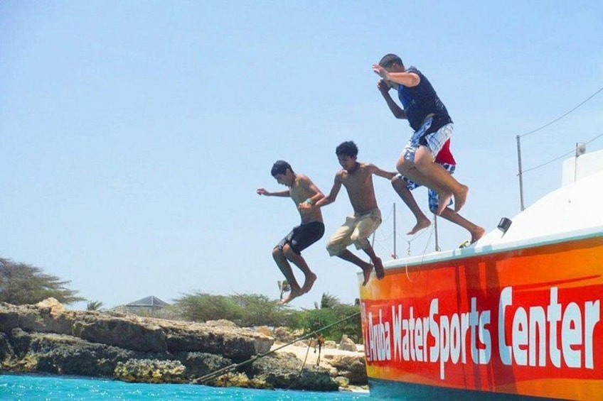 Jump off at Boca Catalina Bay 2