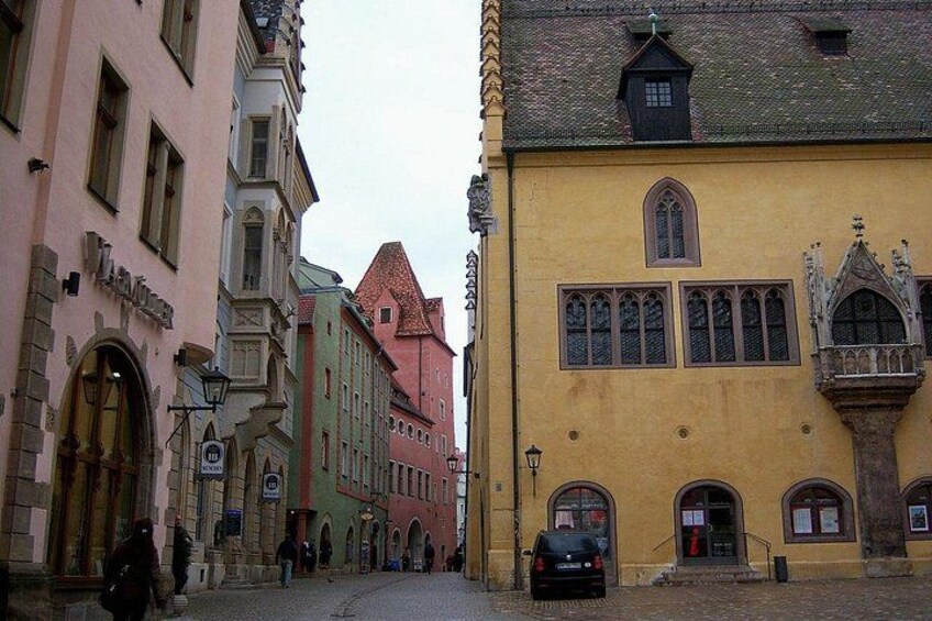 Regensburg, Kohlenmarkt with Town Hall, 2