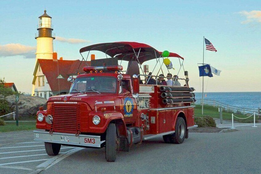 Vintage Fire Truck Sightseeing Tour of Portland Maine 3