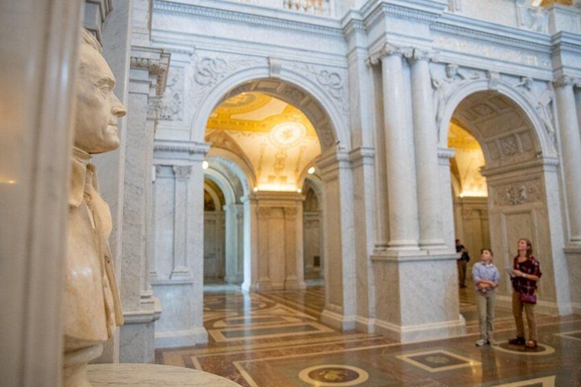 Jefferson looking over the Jefferson Building of the Library of Congress 5