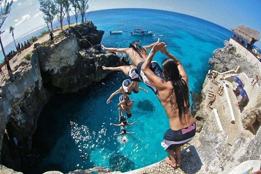 Cliff diving at Ricks Cafe 5