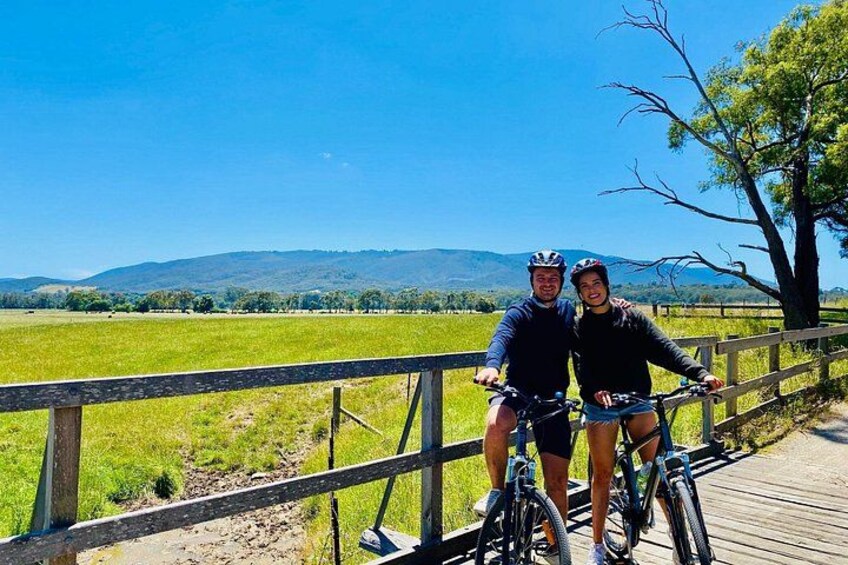 View of the Yarra Ranges from Warburton Rail Trail. 1