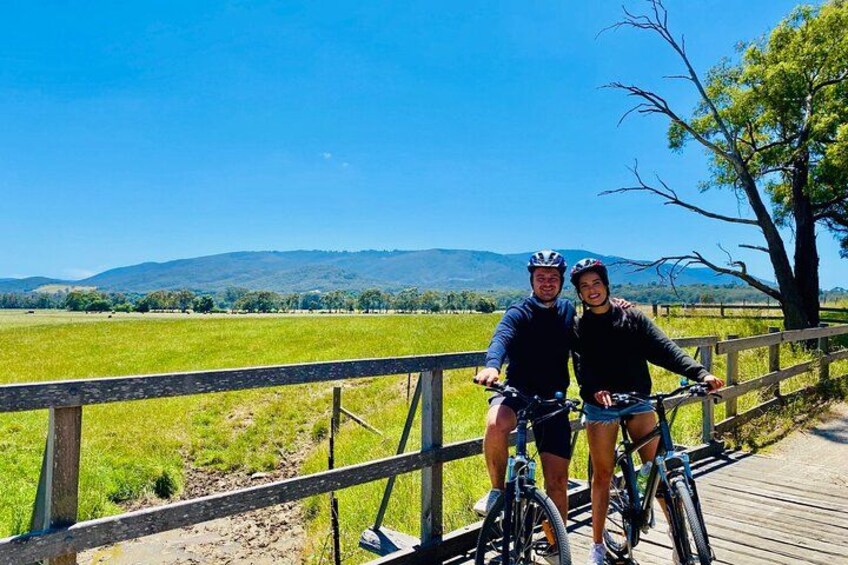 View of the Yarra Ranges from Warburton Rail Trail. 1