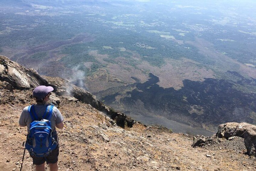 The volcanic landscape