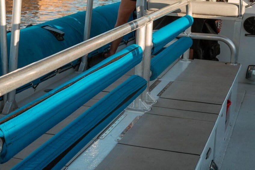 Each of our rafts has different style seating - call for more info! 2