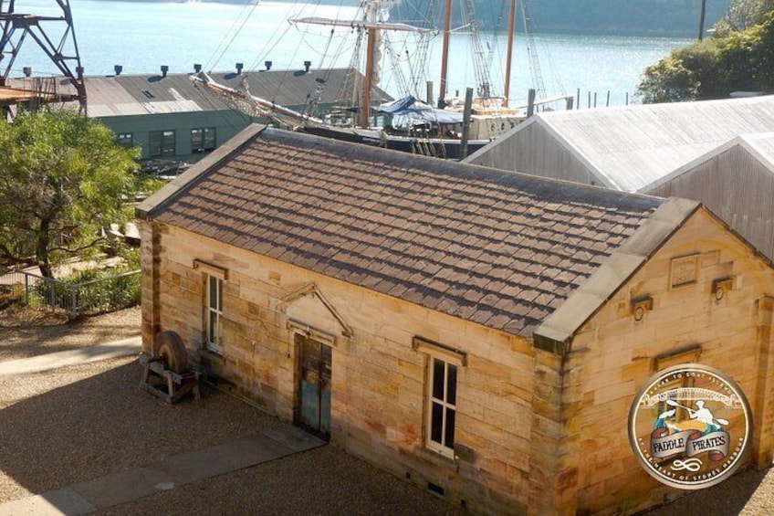 We land our kayaks in a secret cove on Goat Island and discober some of Sydney's oldest buildings 2