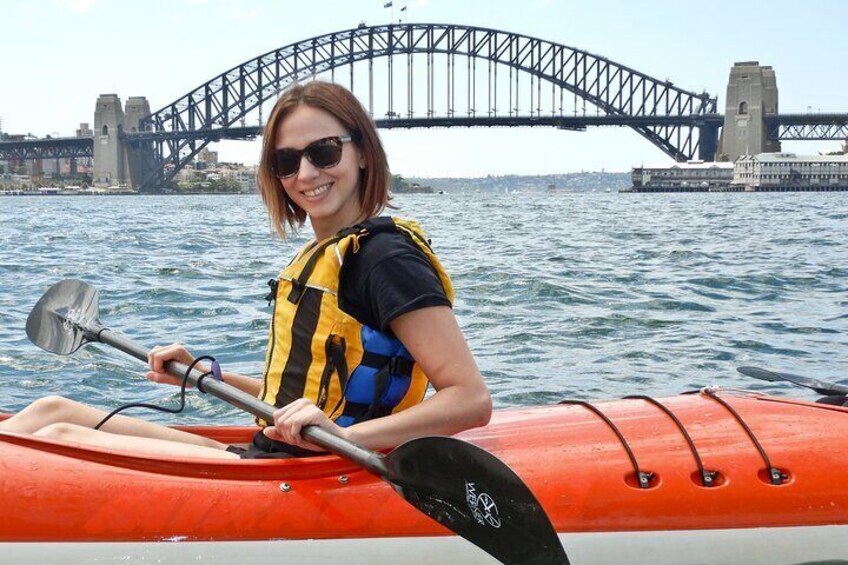 Kayak to Goat Island in Sydney Harbour with Local