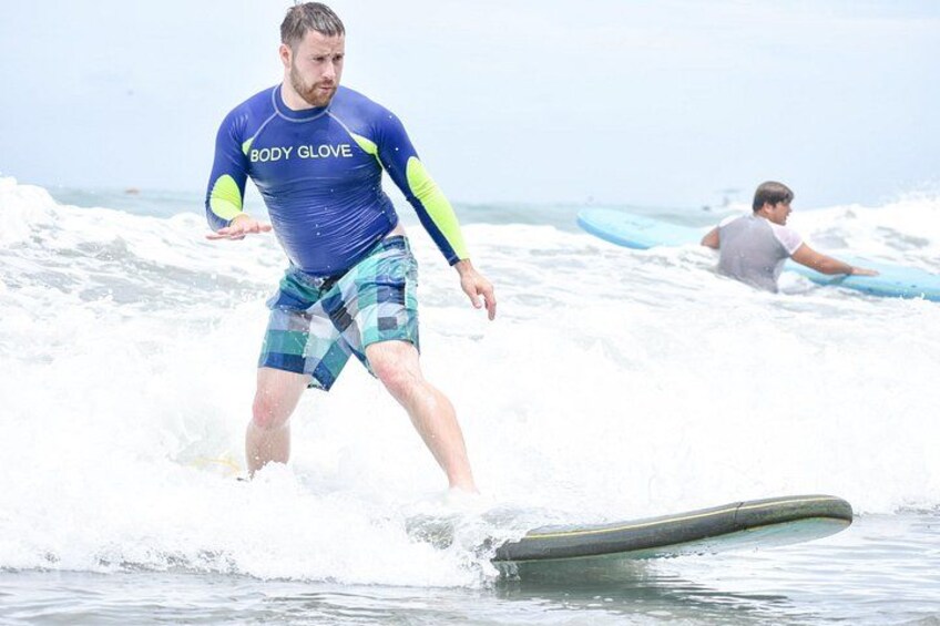 Surf lesson, Manuel Antonio 2