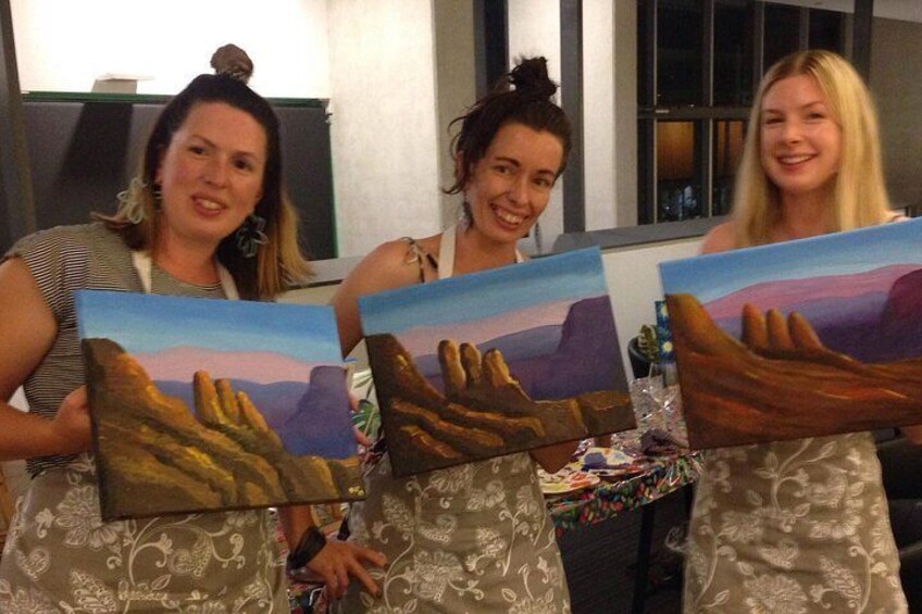 Paint and Sip BYO in Brisbane CBD Friday night 4