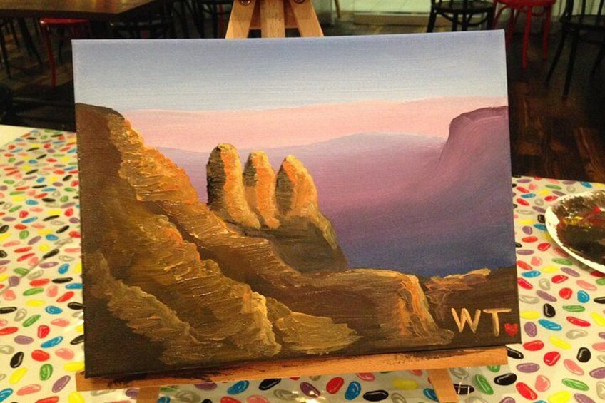 Paint and Sip BYO in Brisbane CBD Friday night 2