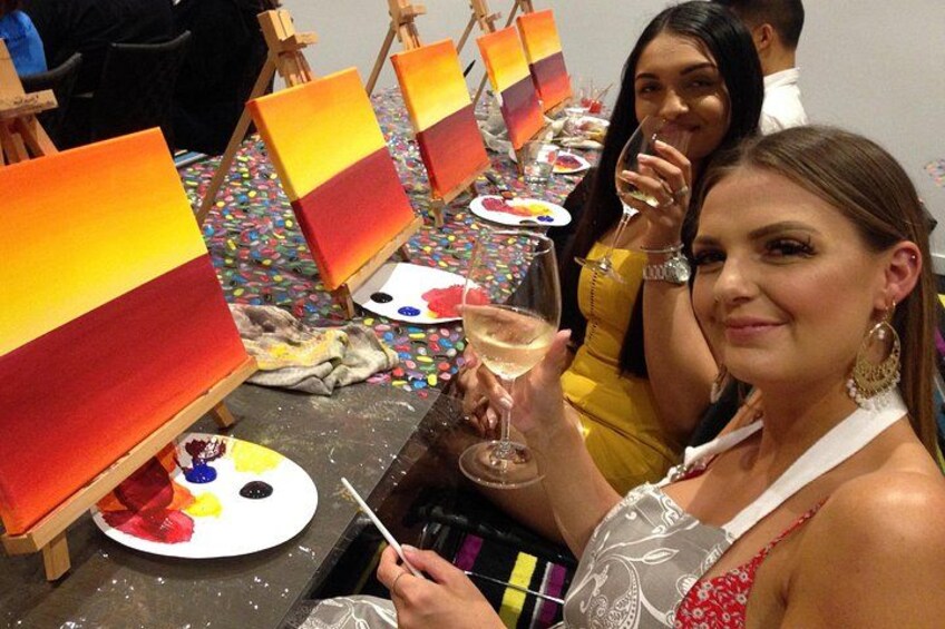 Paint and Sip BYO in Brisbane CBD Friday night 2