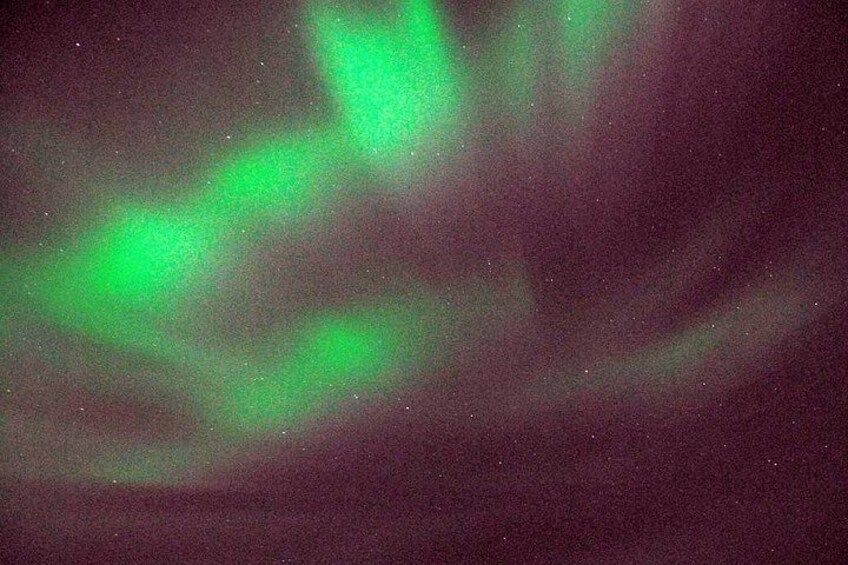 Nordlys med grønne farver. 3