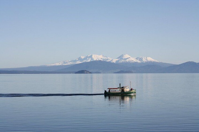 Lake Taupō Māori Rock Carvings Scenic Cruise aboard Ernest Kemp 2