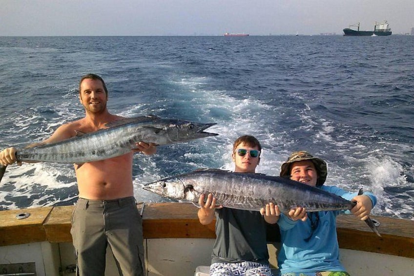 King Mackeral and wahoo caught by this dad and his sons 2